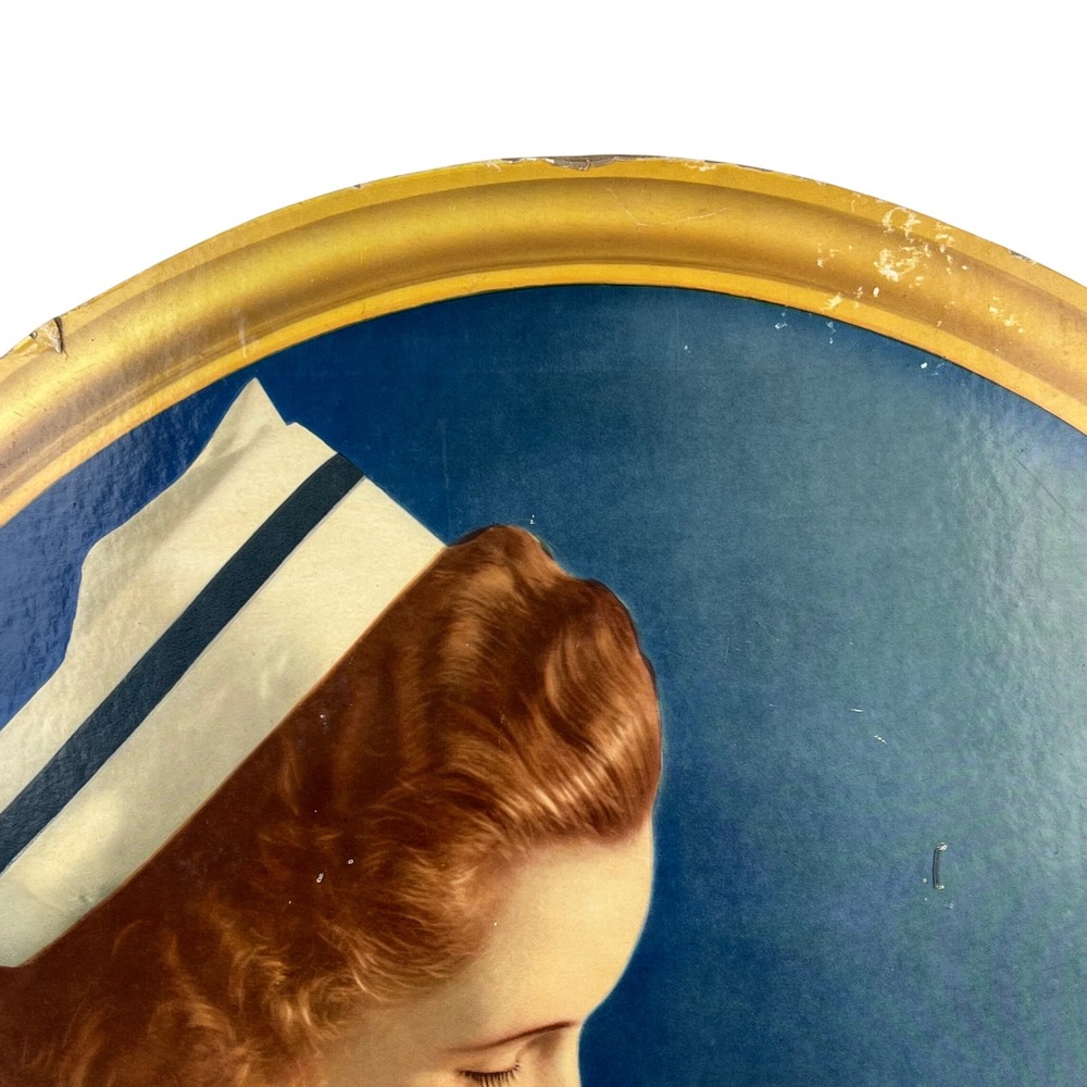 1940s Davol Nipples‎ Vintage Advertising X-LARGE SIGN 40" Cardboard Nurse Baby - Picture 16 of 16